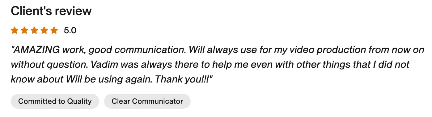 Upwork Review - Andriy Boychuk (Immigrant Porada)